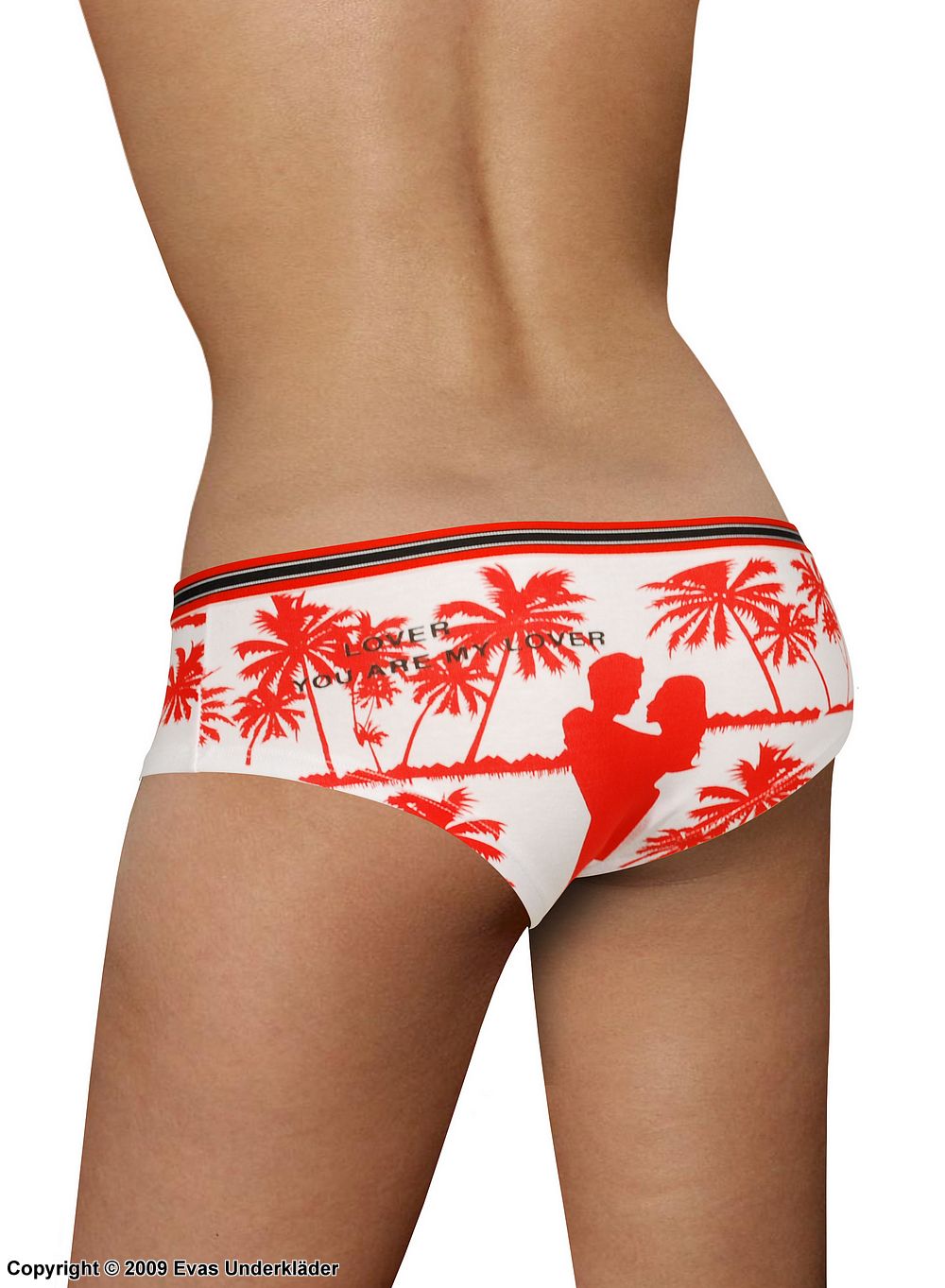 Hipster panty with red palms